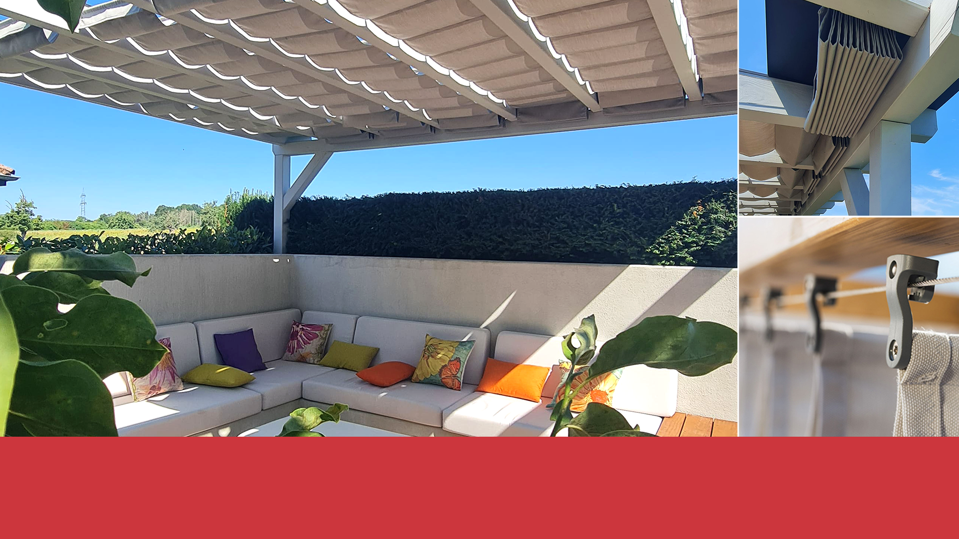 Frei stehende Pargolamarkise von SPANNMAXXL im Design-Garten vom Landschaftsarchitekten