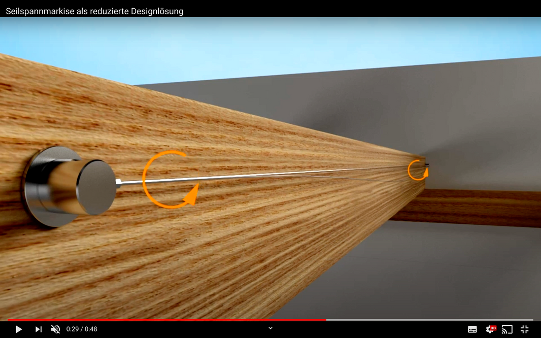 Passgenaues Seil aus Edelstahl –  eindrehen und spannen in einem Rutsch