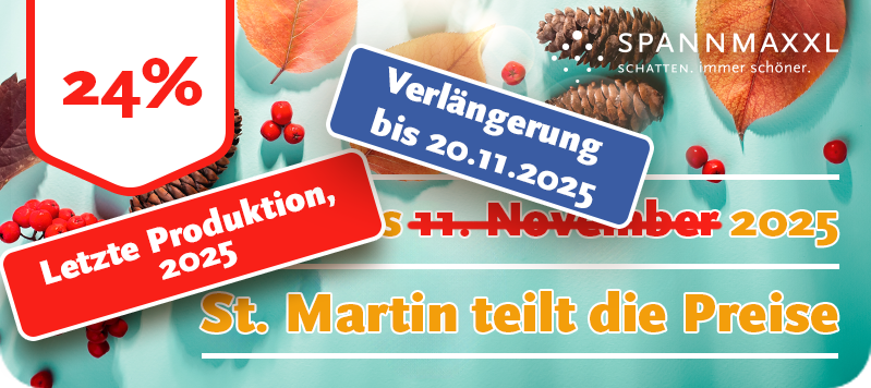 SPANNMAXXL-Markisen-System – Preise überlisten, Vorteile sichern