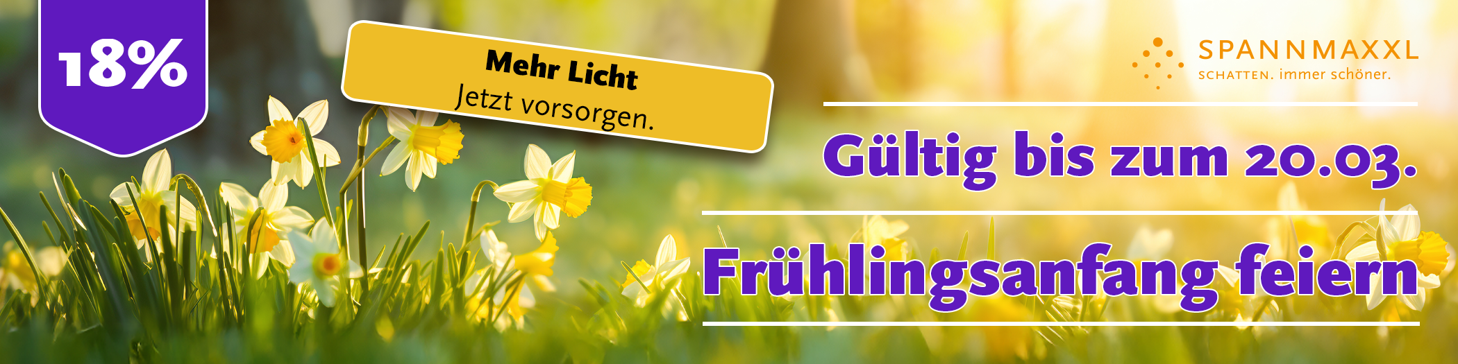 Frühlingsanfang – Nur bis 20. März