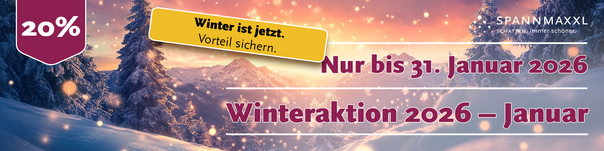Winteraktion 2026 – Bis 31. Januar 