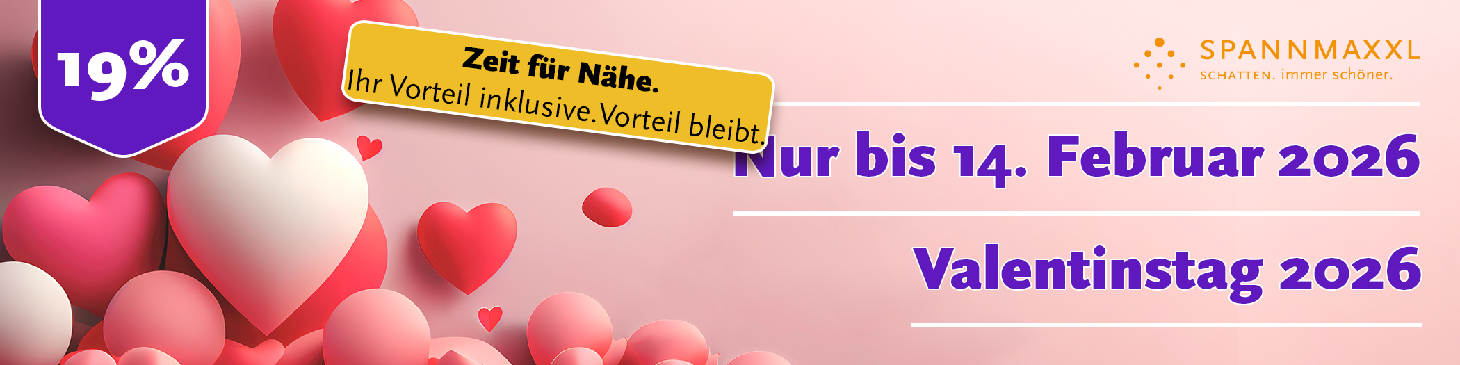 Valentinstag 2026 - Nur bis 14. Februar 2026