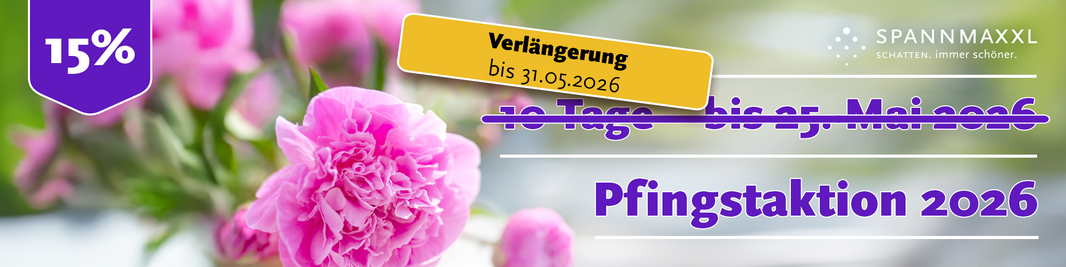 Pfingsten – Verlängerung - bis 31.05.2026