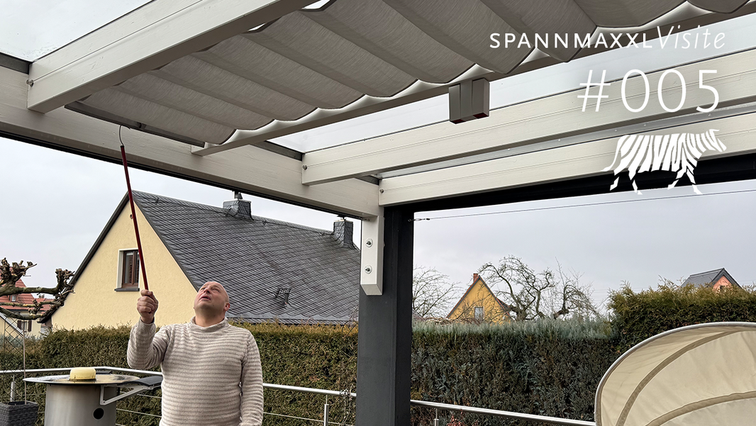 Seilspannmarkise auf Maß im Praxistest