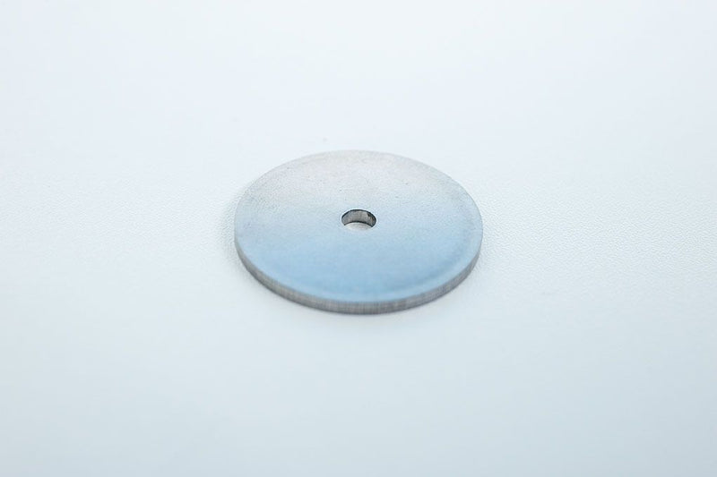 Edelstahl-Fundamentteller im SPANNMAXXL-System für die Edelstahlzylinder als Fundament