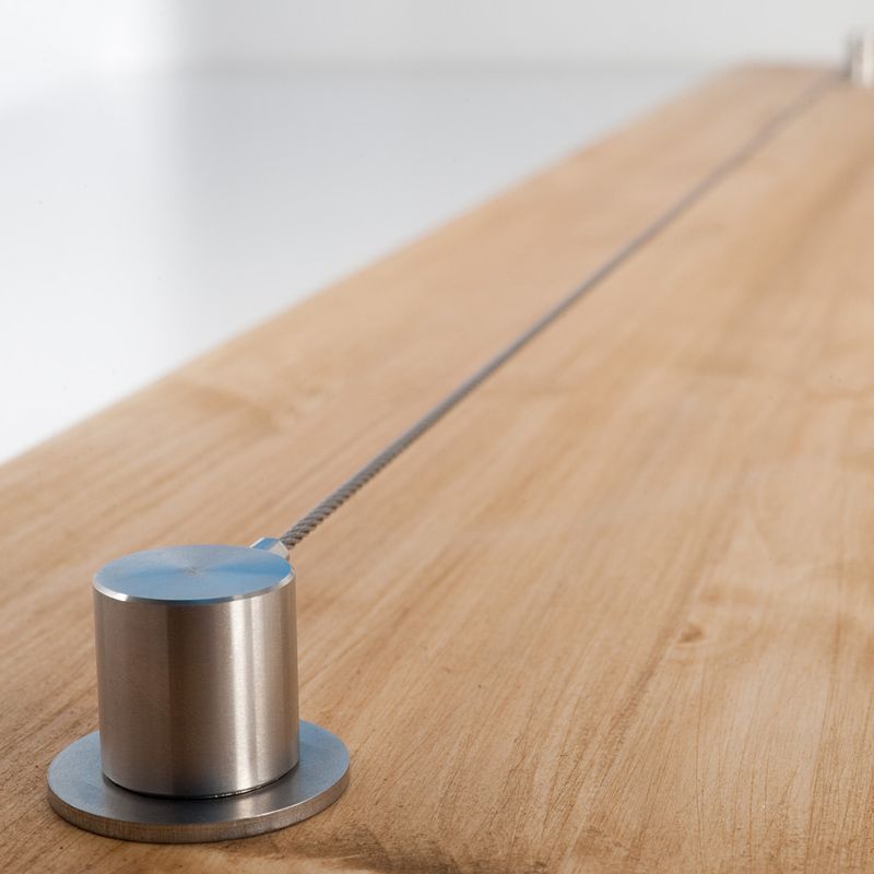 Edelstahlspannseil - passgenau auf Maß von Zylinder bis Zylinder als Aufhängung für die Faltmarkise #FMSXL