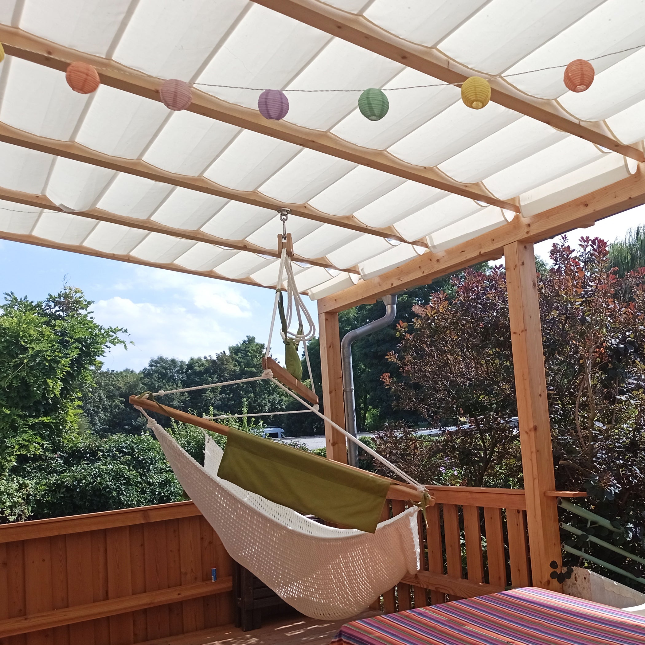 terrassenüberdachung hängematte Faltmarkise nach Maß » online konfigurieren