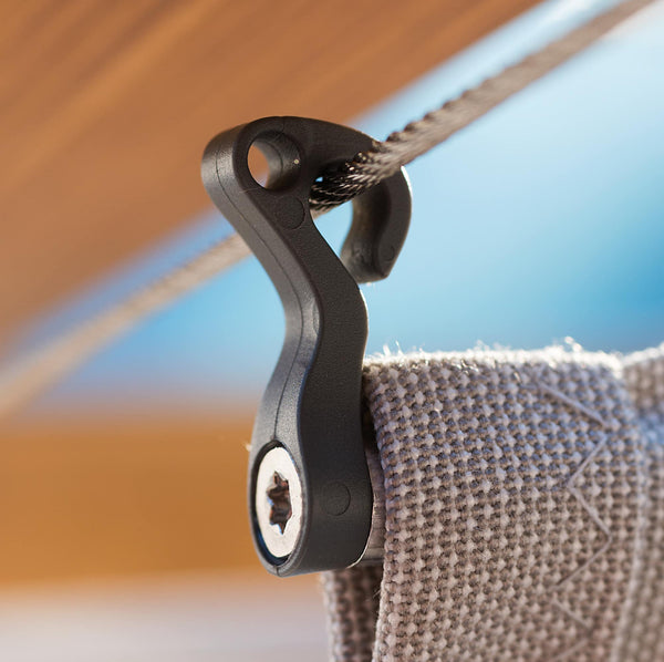 Pendelhaken uv-stabilem-Polyamid im SPANNMAXXL-Design des Seilspannmarkisen