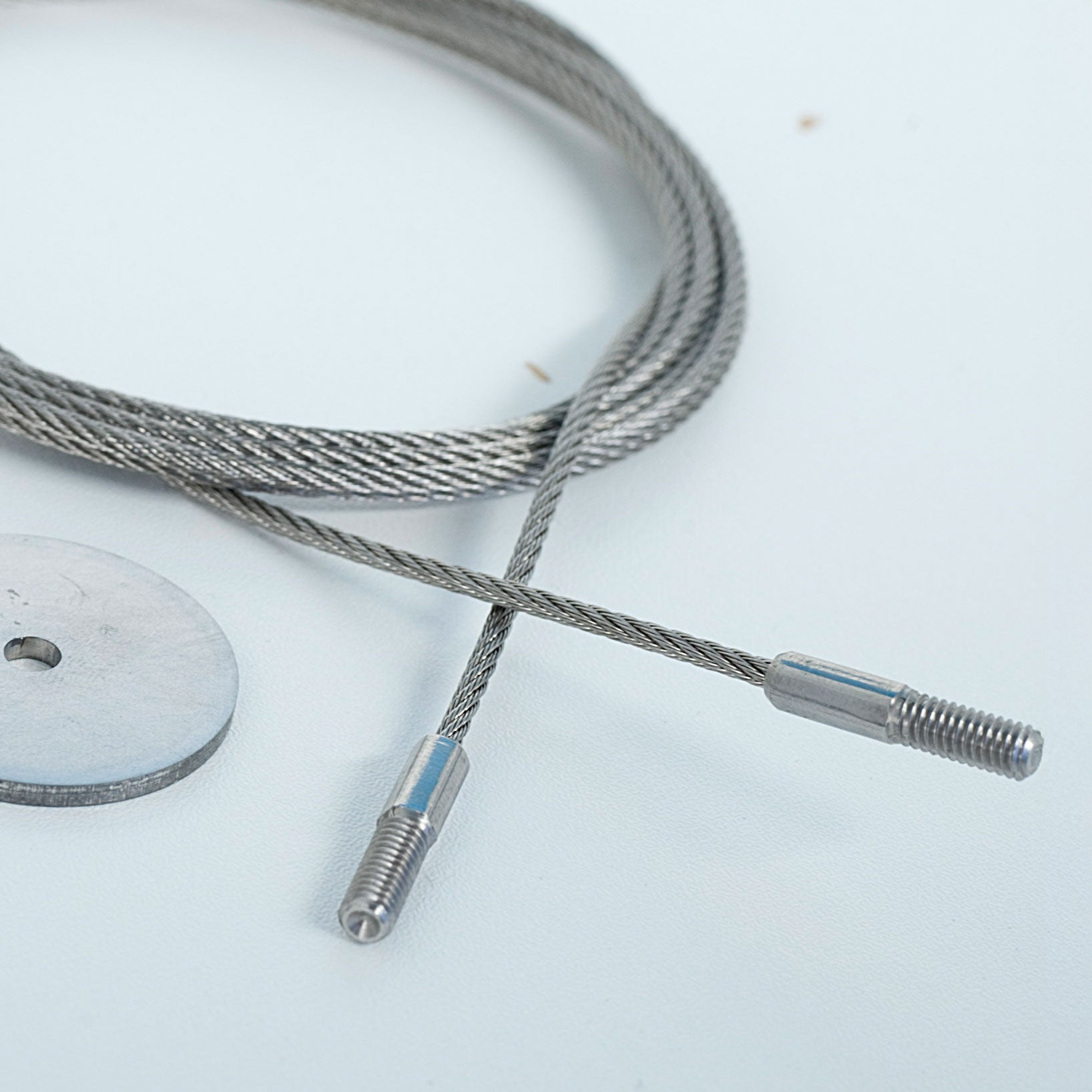 Edelstahl-Spannseil mit Rechts-Links-Gewindeterminals für SPANNMAXXL-Edelstahlzylinder 