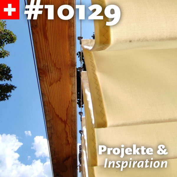 Detail-Liebe unterscheidet SPANNMAXXL-Vorteile mit Zick-Zack-Naht in der Pergola-Markise aus Holz, Aluminium oder Stahl