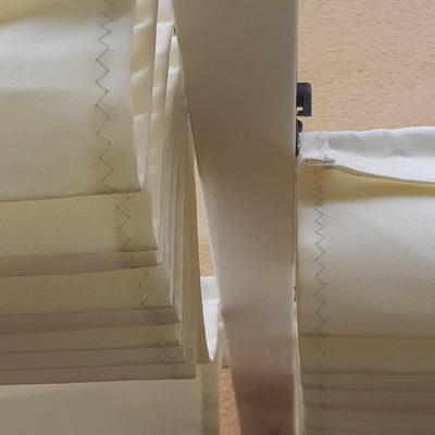 Dezent aber sichtbar verweist das SPANNMAXXL-Premium-Material Acryl samt eleganter Zick-Zack-Nah auf Handwerkskunst und beste Materialwahl